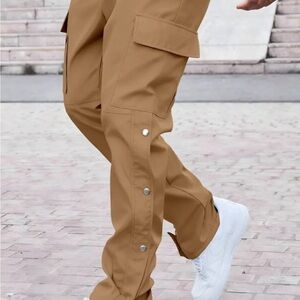 Men's Tan Parachute Pants